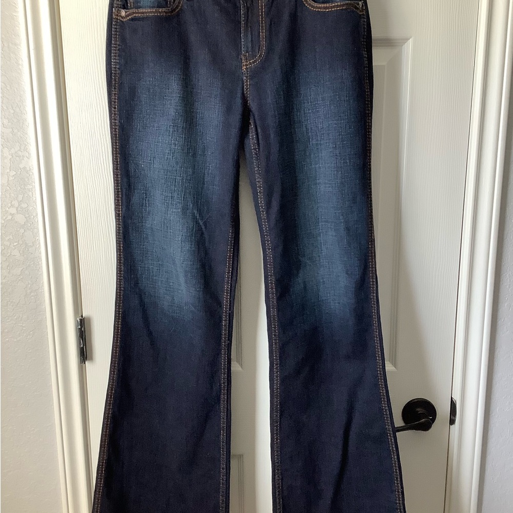 Tess mid rise jean boot cut dark wash